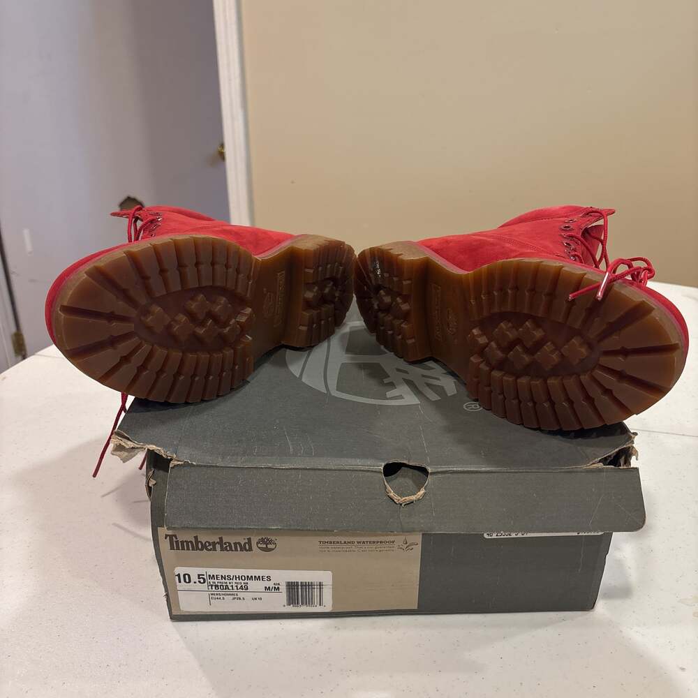 Timberland 6-Inch Premium Ruby Red Waterproof Boo… - image 2